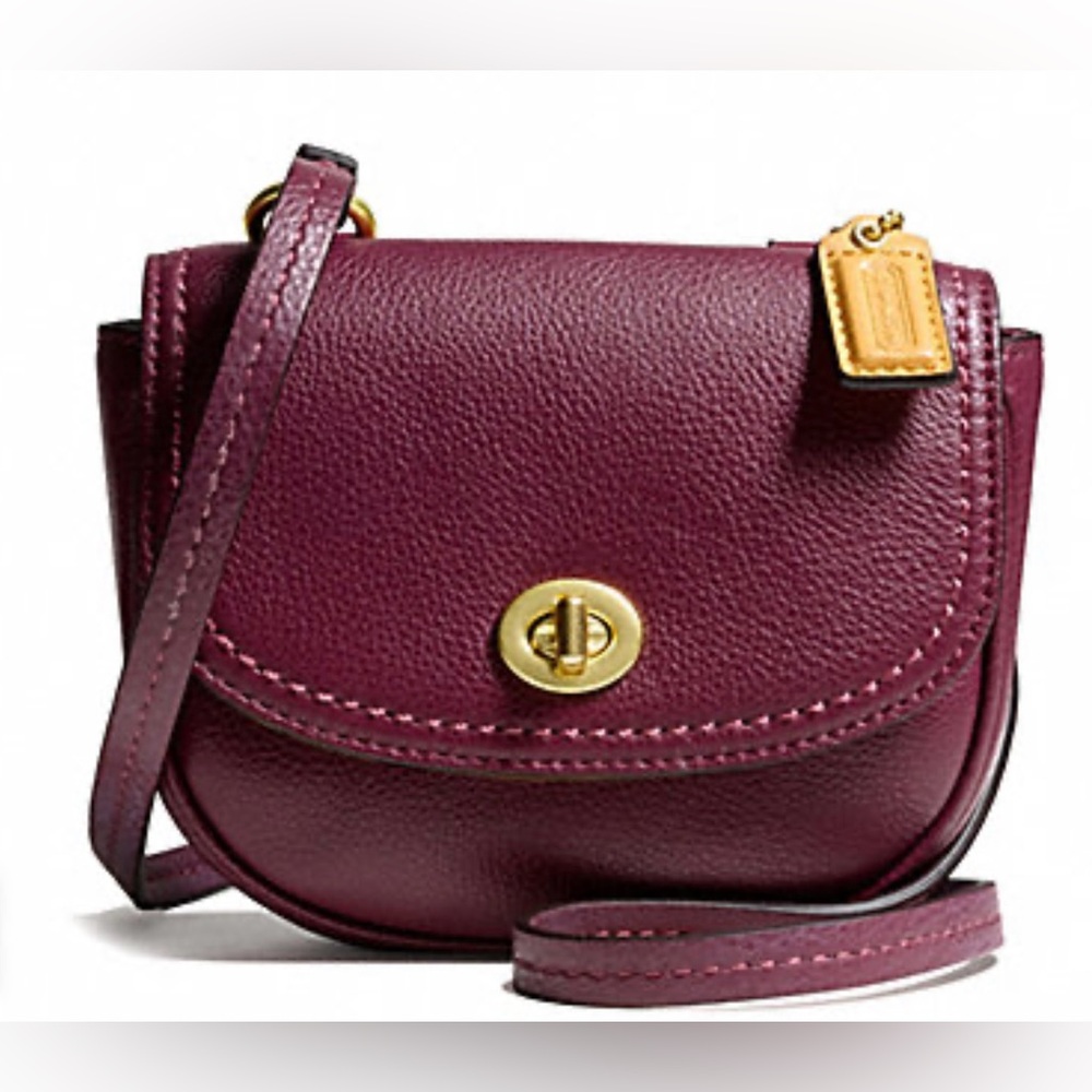 PARK LEATHER MINI CROSSBODY (COACH F49872)
BRASS/BURGUNDY